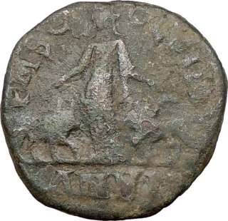 PHILIP I 244AD Viminacium Sestertius LEGIONS Ancient Roman Coin Bull 