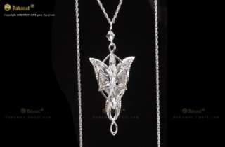 Lord of the Ring Silver Arwen Evenstar Necklace/Pendant  