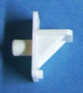 Shelf Support Peg Pin Plastic White 1/4 24 pcs B 2  