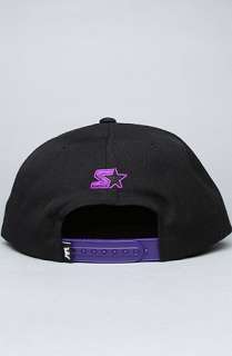 SUPRA The Icon Starter Snapback Hat in Black Purple  Karmaloop 