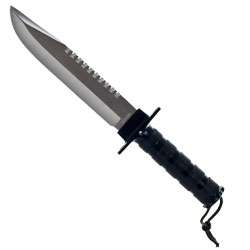 14 Inch Survival Hunting Knife Kit , Slingshot & Sheath  
