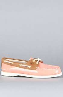 Sperry Topsider The Two Eye Boat Shoe in Coral Patent  Karmaloop 