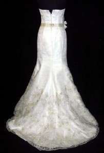 NWT St. Pucchi SPOSA wedding dress bridal gown SILK 8  