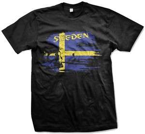Sweden Country Flag Swedish Pride Mens T Shirt Tee  