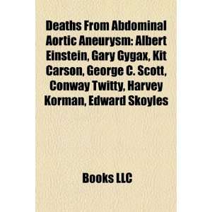 Deaths from Abdominal Aortic Aneurysm Albert Einstein, Gary Gygax 