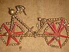 alter Christbaumschmuck Gablonzer großes Fahrrad Weihnachtsschmuck 