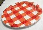 8cnt american summer red white plaid plates by amscan returns