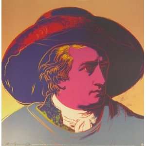 Andy Warhol Goethe red face Poster Kunstdruck Bild 66 x 66 cm 