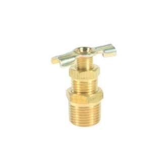   in. Brass Screw On RV Water Heater Drain Valve 11683 