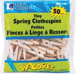 Loew Cornell Tiny Wood Clothespins 1 50/Pkg   Natural  