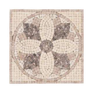   Micro Flower PanelEmpcarara 12 in. x 12 in. Marble Wall & Floor Tile