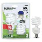   Electric 13 Watt (60W) Intermediate Base Fan CFL Light Bulb (2 Pack