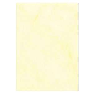 Gastronomie Papier (Gelb Marmor, A4, 100 Blatt) für Speisekarten 
