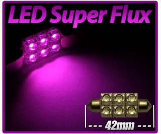 SuperFlux Innenraumbeleuchtung LED Soffitte 42mm 12V   PINK / LILA 