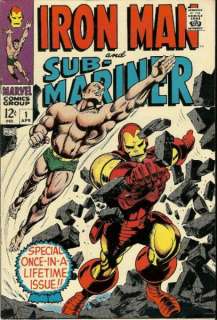 Iron Man and Sub Mariner #1 OW W Marvel Silver Age Comic Avengers 