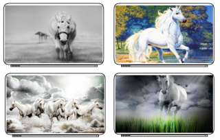 White Horses Laptop Netbook Skin Decal Cover Sticker  
