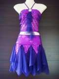 Kinder Cheerleader Cosplay/Orient Kleid/Kostüm Fasching/Karneval Lila 