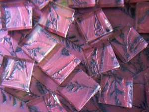 100 VAN GOGH PINK ROSE Mosaic Glass Tiles SUPPLIES  