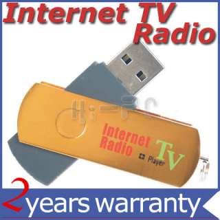 USB Worldwide Internet Radio TV Card Audio player Gold  