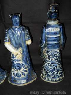 12pcs Blue and white Porcelain Chinese Zodiac  
