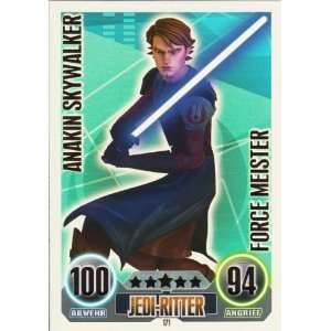  Wars Force Attax Einzelkarte 171 Anakin Skywalker Jedi Ritter Force 