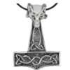 Anhänger Thorhammer Thors Hammer Skull Silber  Schmuck