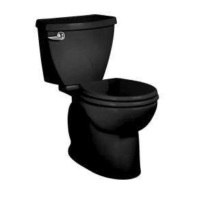 American Standard Cadet 3 2 Piece Round Toilet in Black 2384.010.178 
