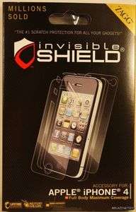   Authentic ZAGG invisibleshield for iPhone 4S 4 clear full body maximum