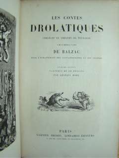1861.Balzac Droll Stories French Book 425 Illustrations Gustave Dore 