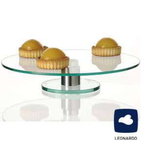 Leonardo Turn, drehbare Tortenplatte, Glas, NEU OVP  