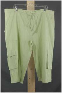 International Male Lime Green Clam Digger Shorts New XL Beach Style 