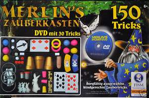 Merlin`s Zauberkasten mit 150 Tricks, inkl. DVD / NEU  