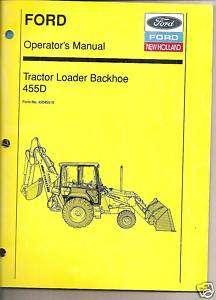 Ford 455D Tractor Loader Backhoe Operators Manual  