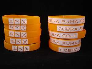 NEW 10 Cobra Puma Golf Orange Wristband Bracelets Collectible  