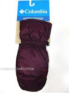 NEW COLUMBIA MITTENS Womens (VARIETY OF SIZES & COLOR) Waterproof 