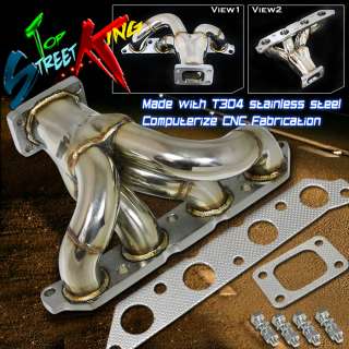 89 93 TOYOTA CELICA 4A FE STAINLESS TURBO MANIFOLD T25  