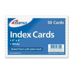  Ampad Front Ruled Index Card AMP23302C: Office Products