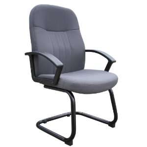   BOSS MID BACK FABRIC GUEST CHAIR IN GREY   Delivered: Office Products