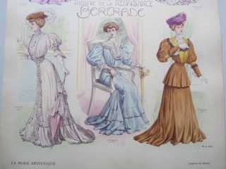   Grande Gravure Accessoires de Mode Femme 1900 Robes