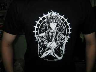   Black Butler Kuroshitsuji Sebastien Anime T shirt.