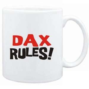  Mug White  Dax rules  Male Names