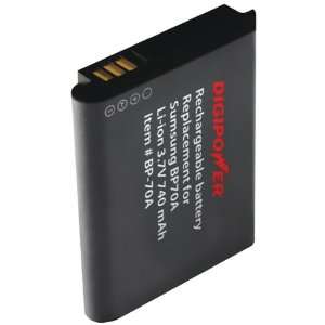   Samsung Bp70A Replacement Li Ion Battery by Digipower: Camera & Photo