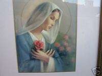 FRANKLIN MINT NATIVITY MARY MADONNA SIGNED LITHOGRAPH  