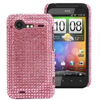   Magic Store   Baby Pink Diamante Back Cover Case For HTC Incredible S