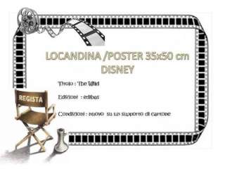 The Wild Locandina Poster colori della Disney  
