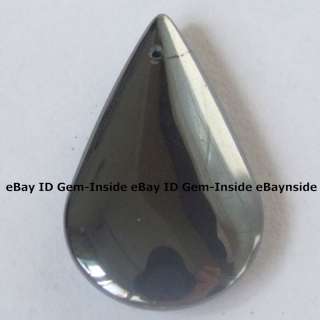 17X30mm black drop hematite gemstone beads pendant  