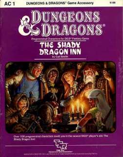 AD&D D&D Module AC1 THE SHADY DRAGON INN VF! TSR Dungeons & Dragons 