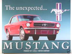   plaque publicitaire non emaillée ford mustang s860