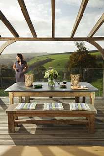 large oak garden table with slate top by slate top tables 