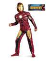 Boys Classic Muscle Iron Man Mark Vi Costume  TV and Movie Halloween 